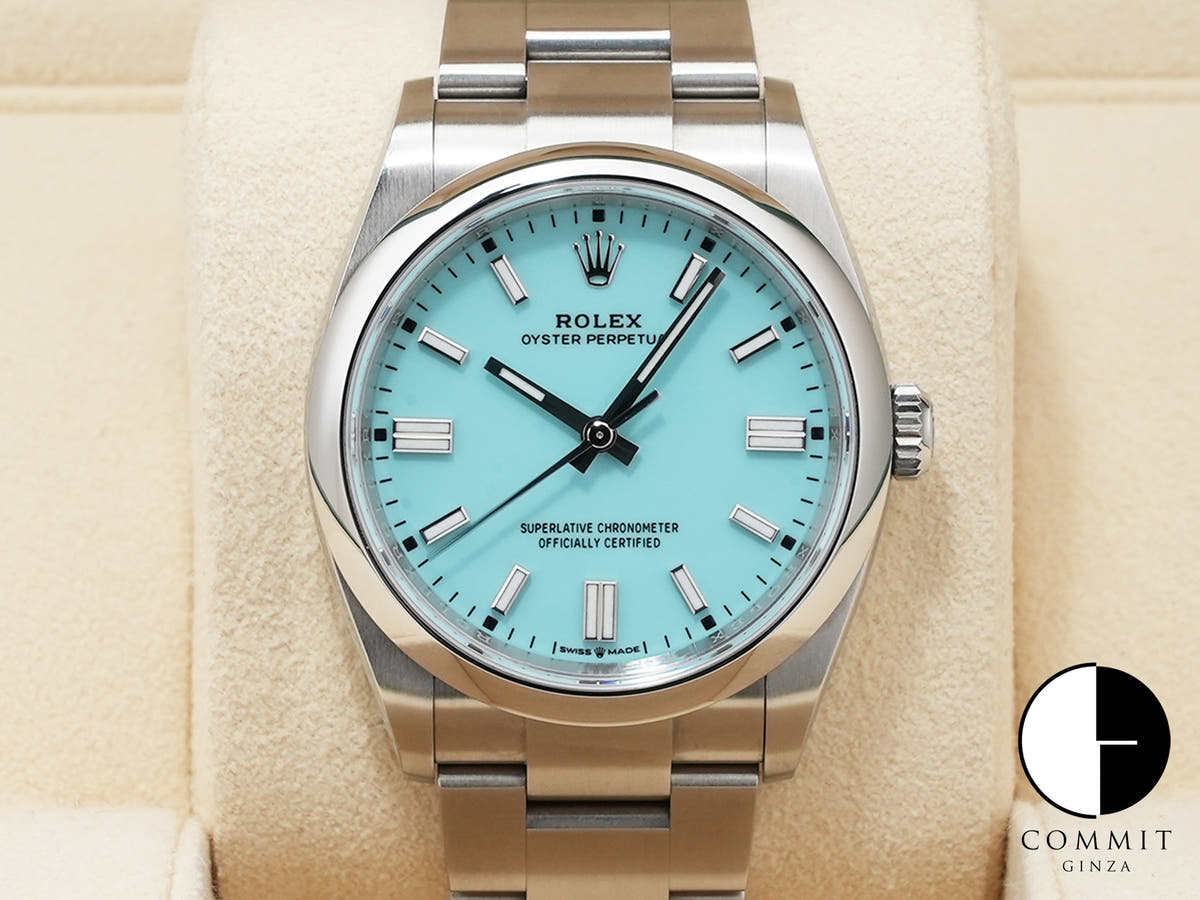 ロレックス オイスターパーペチュアル36 Ref.126000 ステンレススチール ターコイズ文字盤