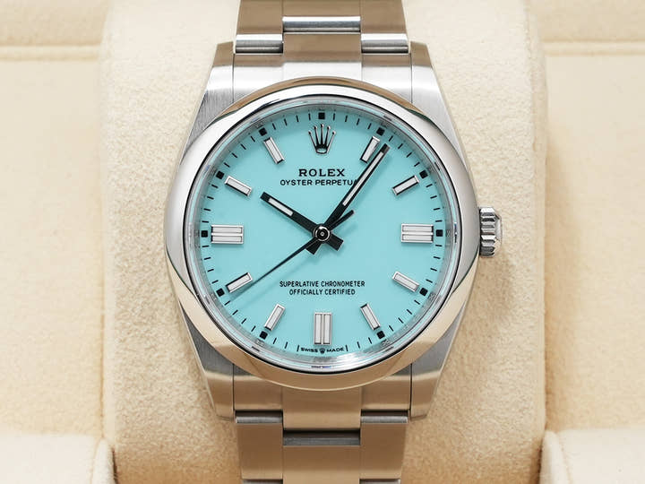 ロレックス オイスターパーペチュアル36 Ref.126000 ステンレススチール ターコイズ文字盤