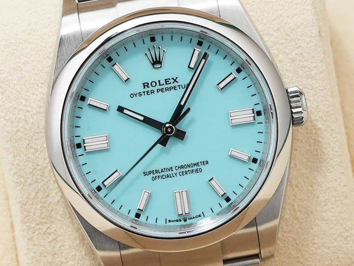 ロレックス オイスターパーペチュアル36 Ref.126000 ステンレススチール ターコイズ文字盤