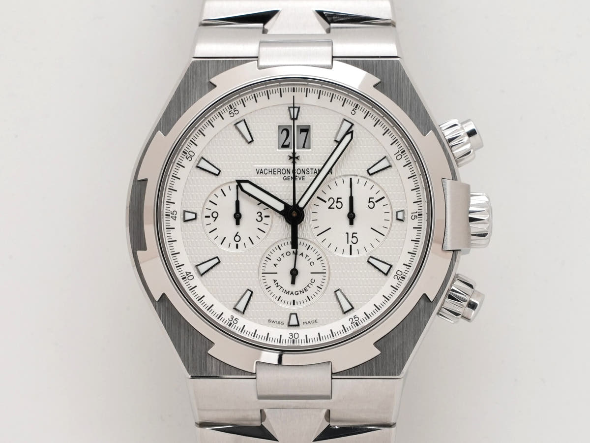 Vacheron Constantin Overseas Chronograph Ref.49150/B01A-9095 Silver Dial Used 3iy8ocyv