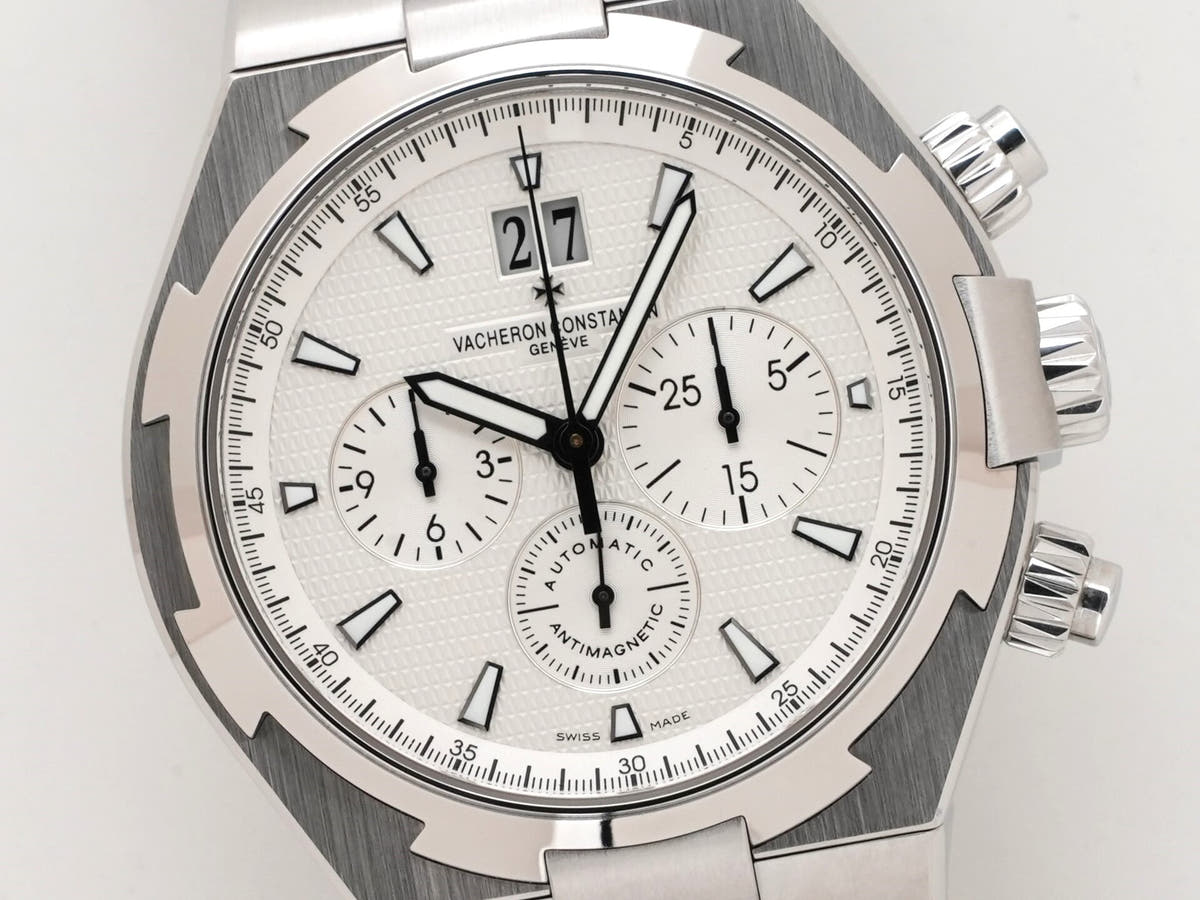 Vacheron Constantin Overseas Chronograph Ref.49150/B01A-9095 Silver Dial Used 3iy8ocyv