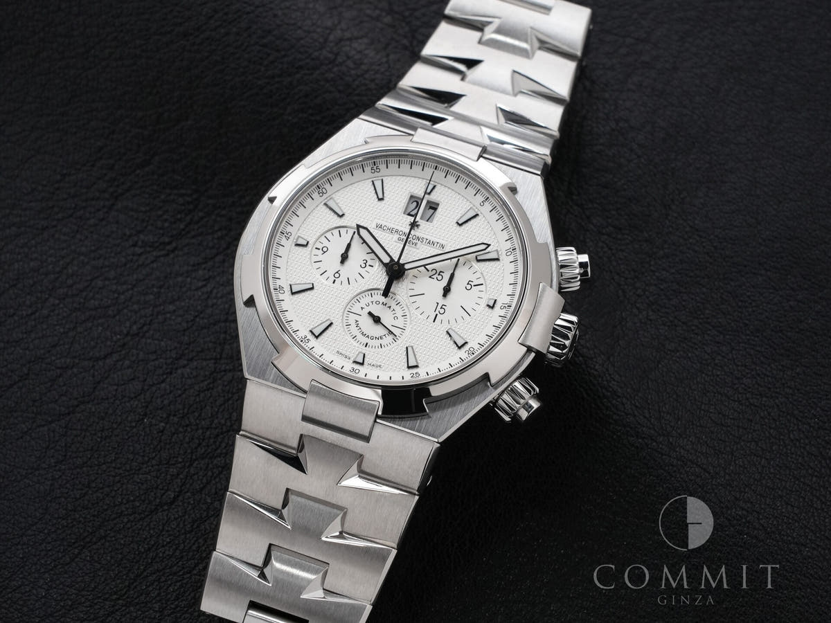 Vacheron Constantin Overseas Chronograph Ref.49150/B01A-9095 Silver Dial Used 3iy8ocyv