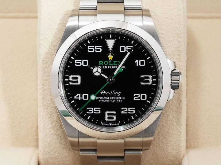 ロレックス エアキング Ref.126900 ステンレススチール ブラック文字盤