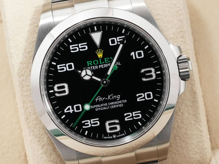 ロレックス エアキング Ref.126900 ステンレススチール ブラック文字盤