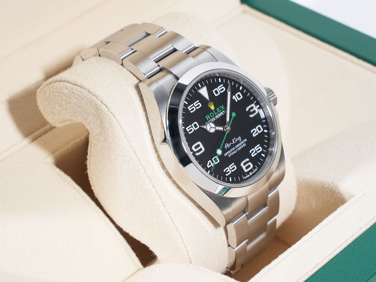 ロレックス エアキング Ref.126900 ブラック文字盤 中古 45djpfda