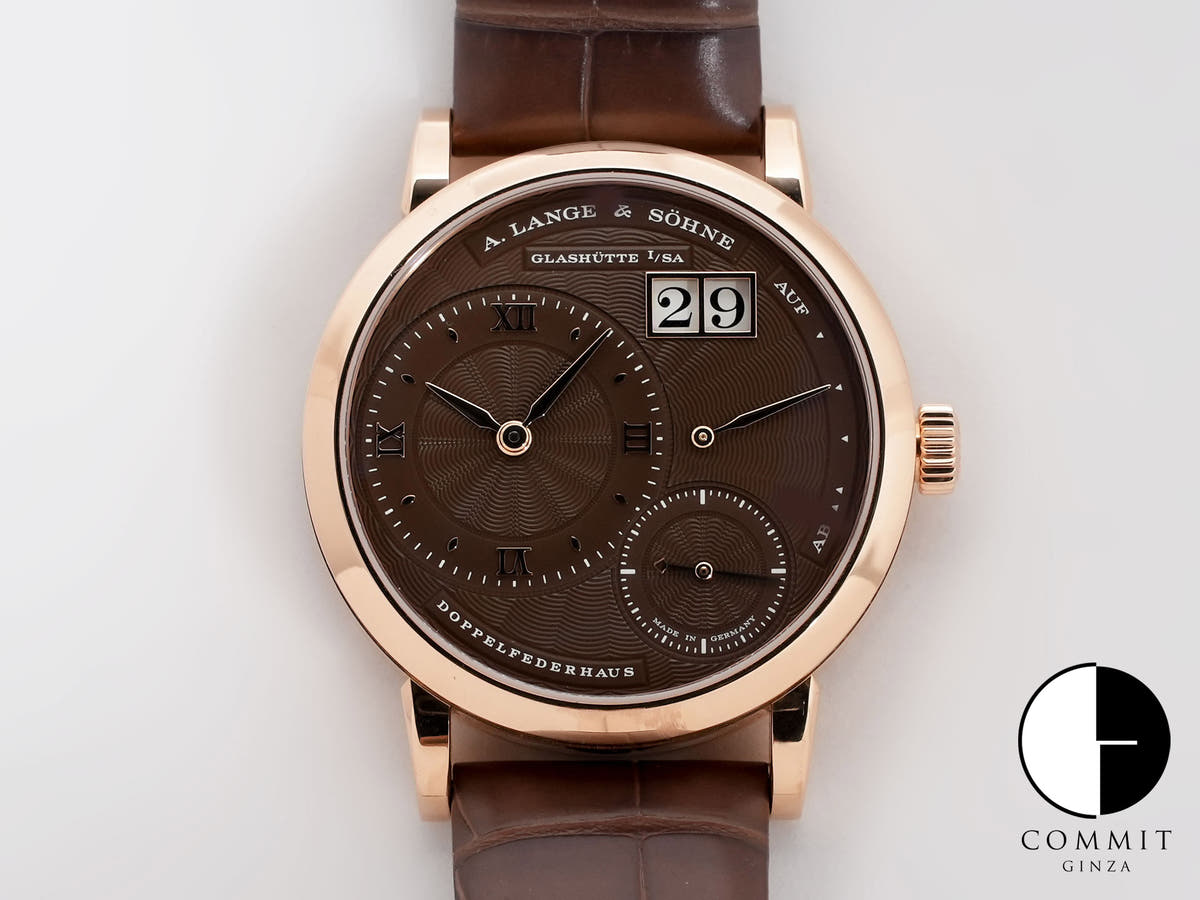A. Lange &amp; Söhne Little Lange 1 Ref.181.037 18KPG Cocoa Brown Dial Used wdwhxucn