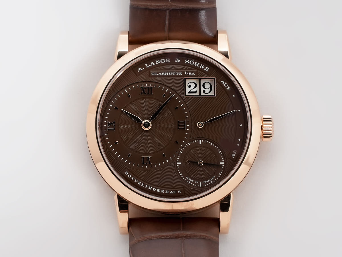 A. Lange &amp; Söhne Little Lange 1 Ref.181.037 18KPG Cocoa Brown Dial Used wdwhxucn