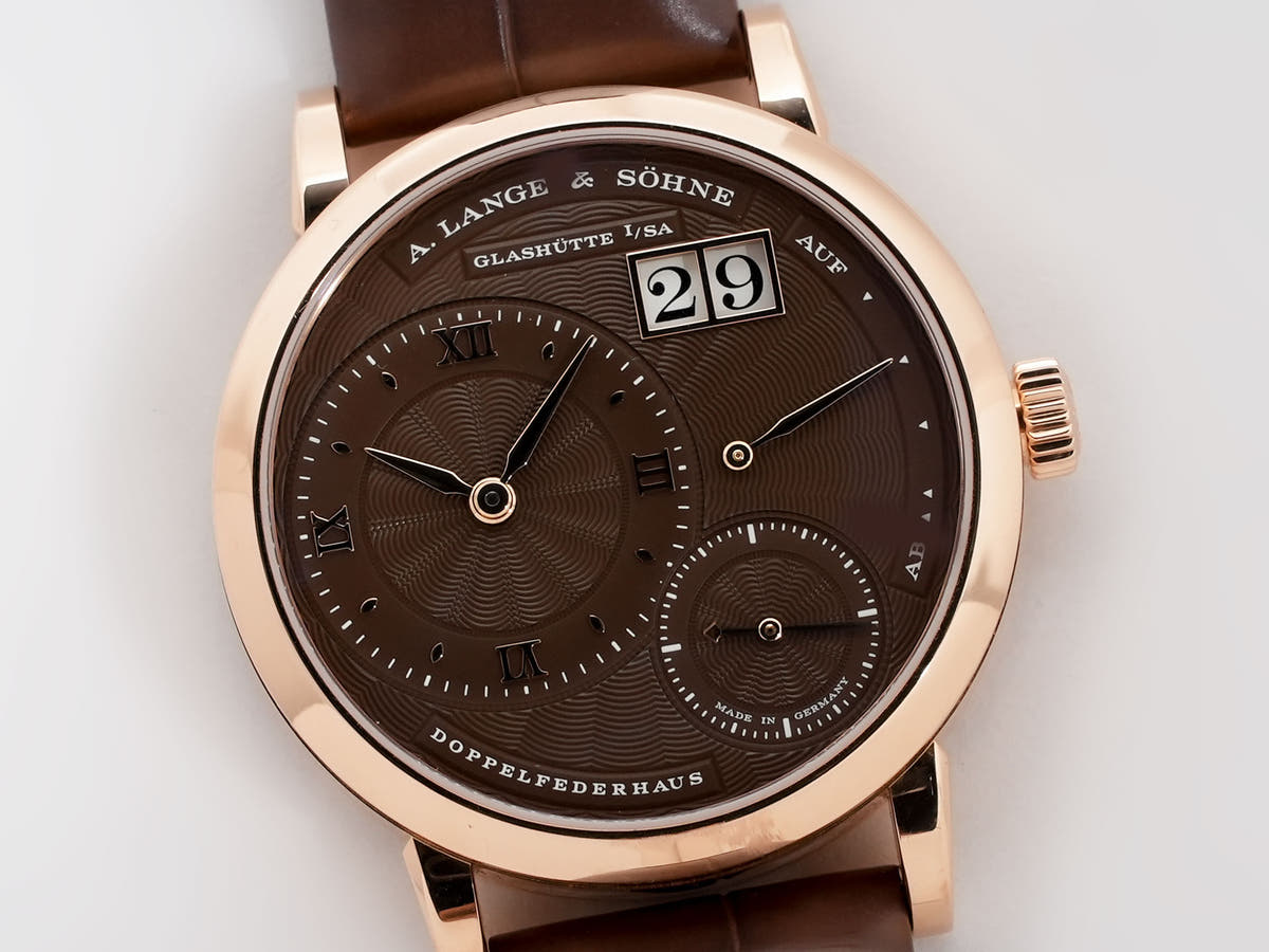 A. Lange &amp; Söhne Little Lange 1 Ref.181.037 18KPG Cocoa Brown Dial Used wdwhxucn