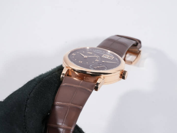 A. Lange &amp; Söhne Little Lange 1 Ref.181.037 18KPG Cocoa Brown Dial Used wdwhxucn