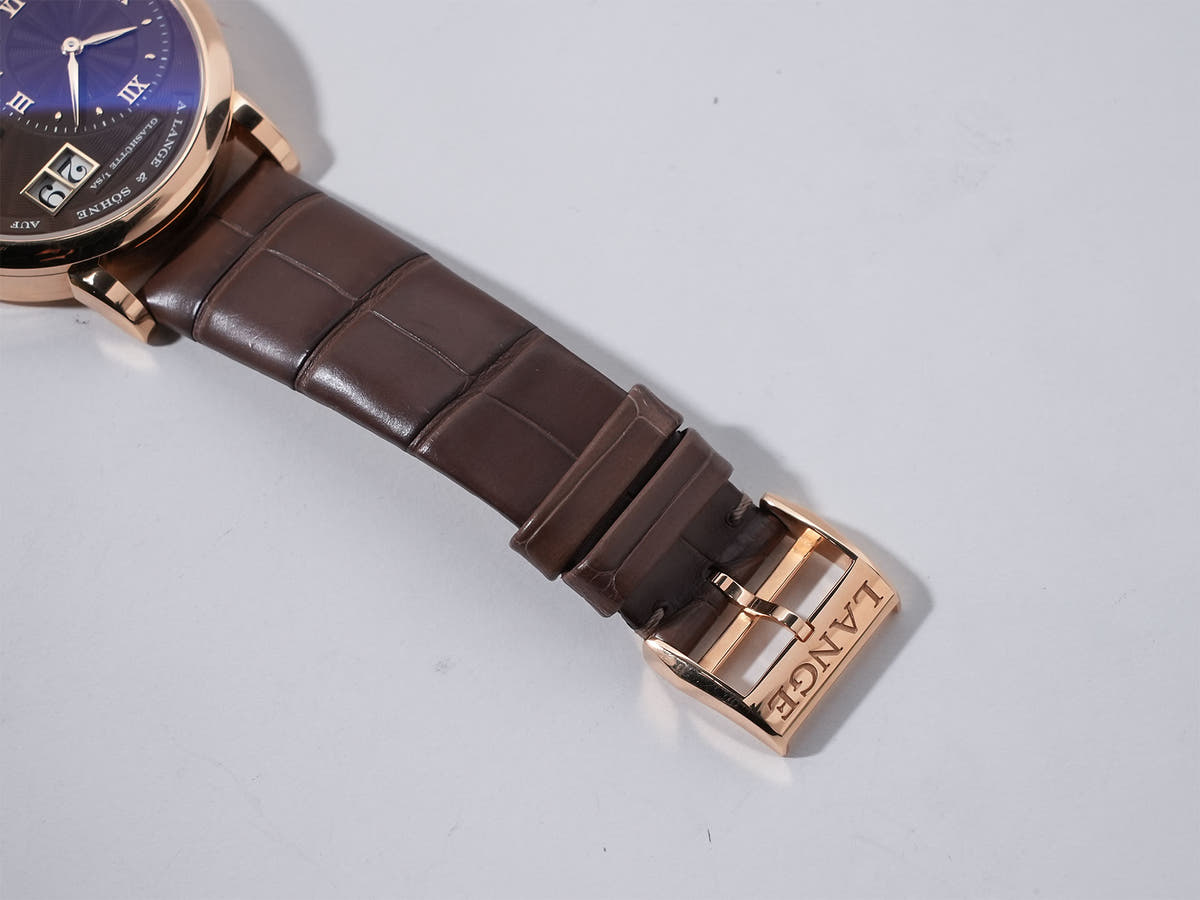 A. Lange &amp; Söhne Little Lange 1 Ref.181.037 18KPG Cocoa Brown Dial Used wdwhxucn