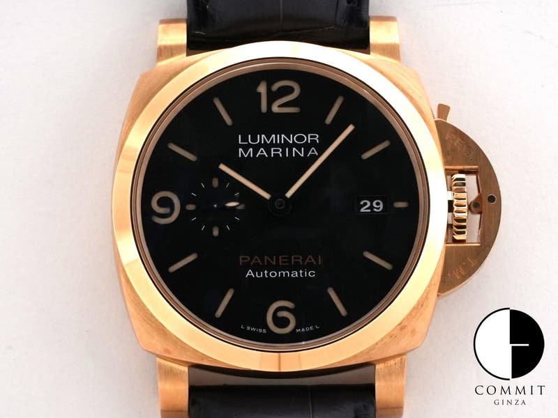 パネライ ルミノール マリーナ Ref.PAM01115 18KYG ブラック文字盤 中古 gfe5ovc8