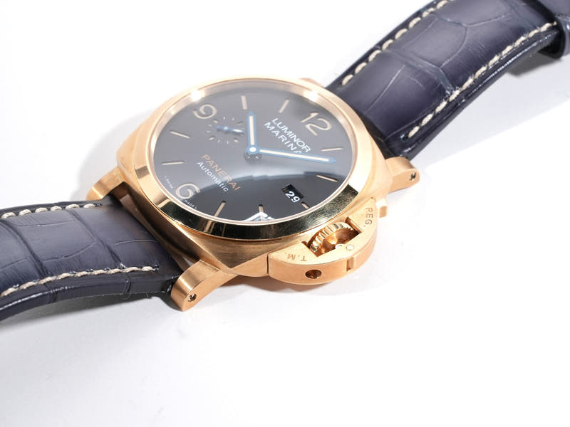 パネライ ルミノール マリーナ Ref.PAM01115 18KYG ブラック文字盤 中古 gfe5ovc8
