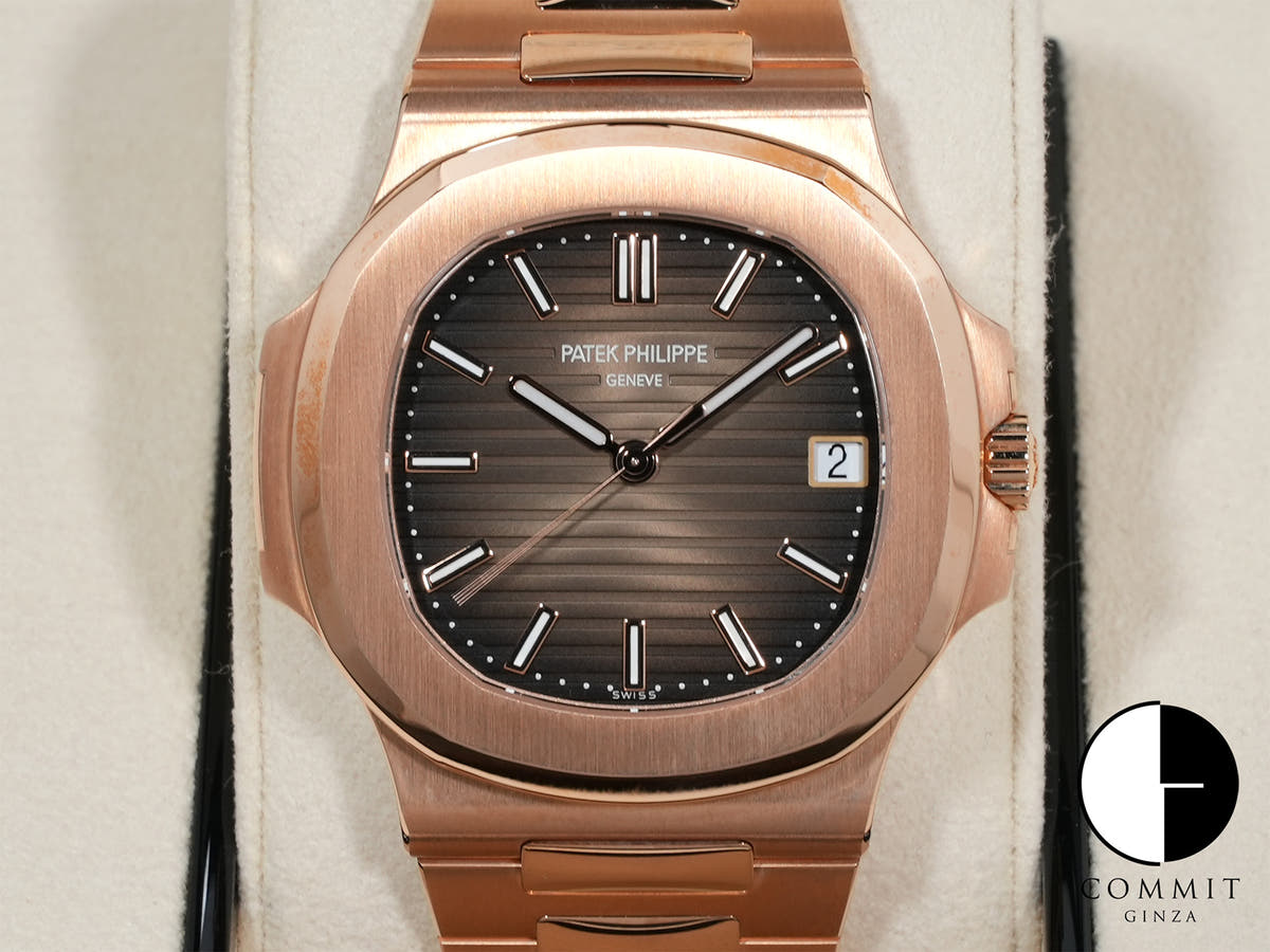 パテックフィリップ ノーチラス Ref.5711/1R-001 ブラウン・ブラック・グラデーション文字盤 美品 8srvrgso