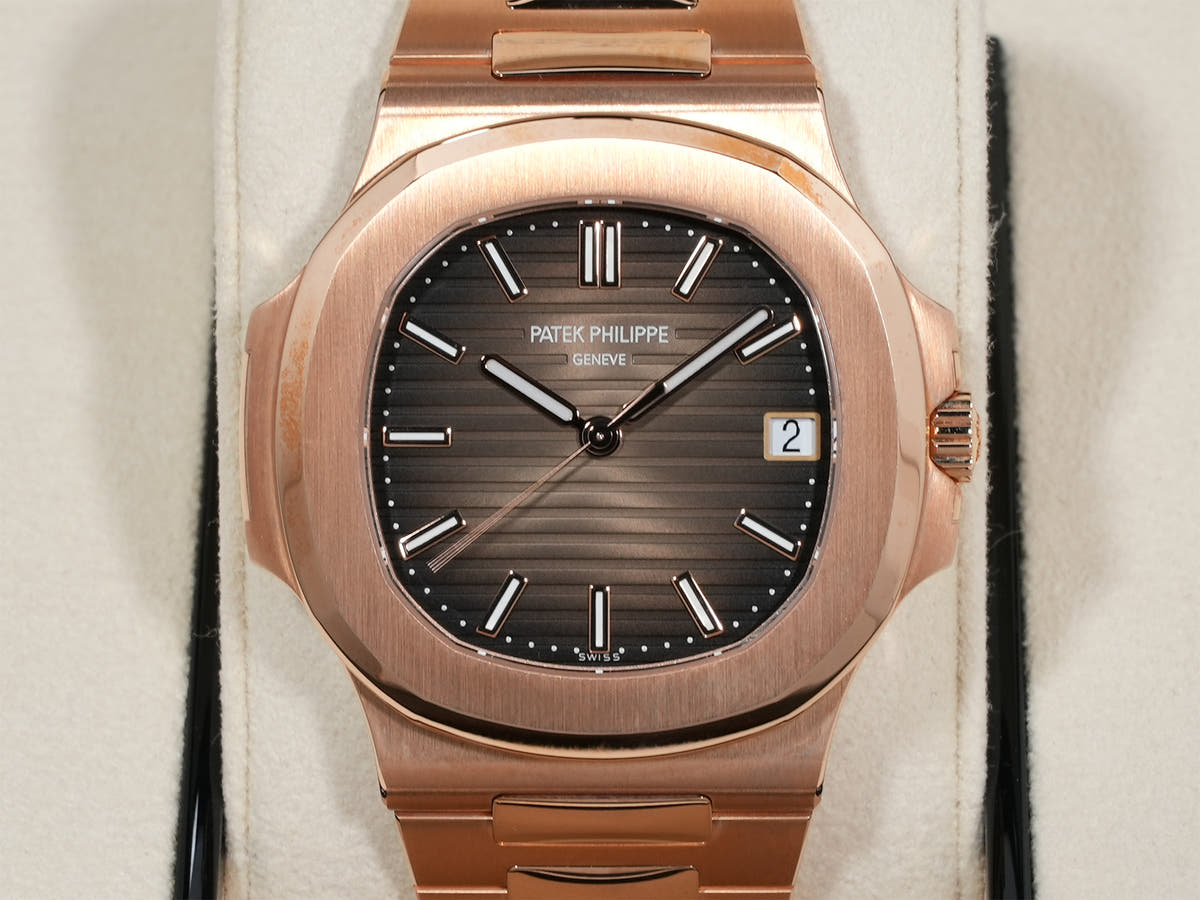 パテックフィリップ ノーチラス Ref.5711/1R-001 ブラウン・ブラック・グラデーション文字盤 美品 8srvrgso