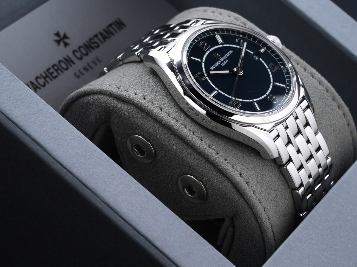 Vacheron Constantin Fiftysix Automatic Ref. 4600E/110A-B487 Stainless Steel Blue Dial Excellent Condition yzrk56gm