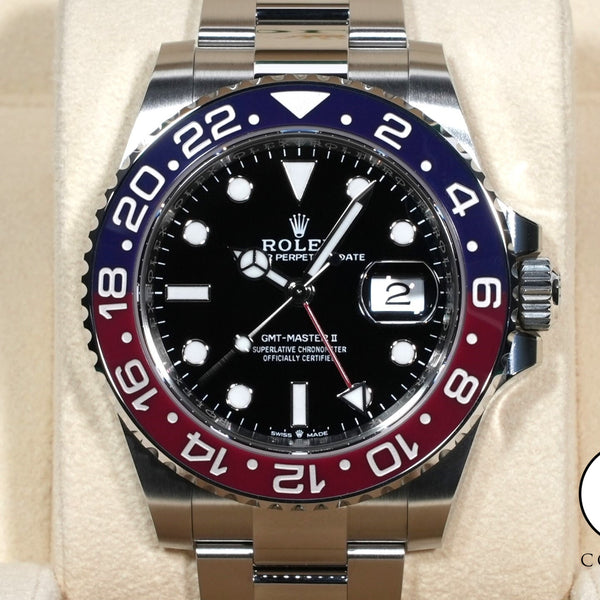 ま 37720) Rolex GMT Master II 126710BLNR Ceramic 