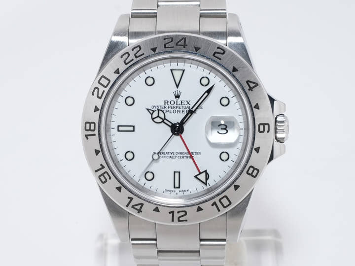 Rolex Explorer II Ref. 16570 Stainless Steel White Dial