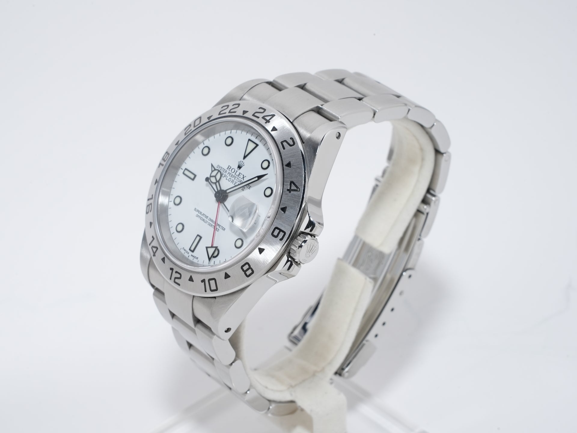 Rolex Explorer II Ref. 16570 Stainless Steel White Dial