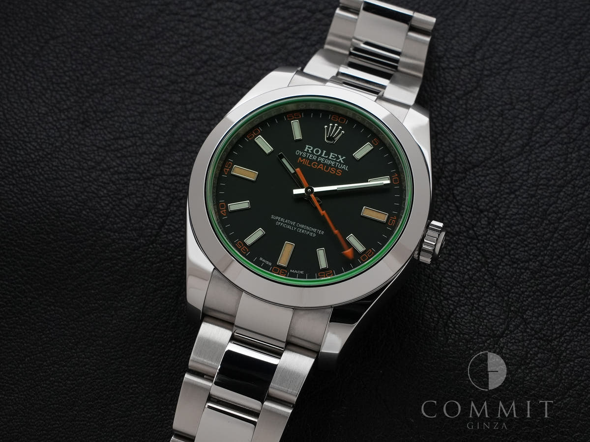 ロレックス ミルガウス Ref.116400GV ブラック文字盤 中古 4ja4f2rq