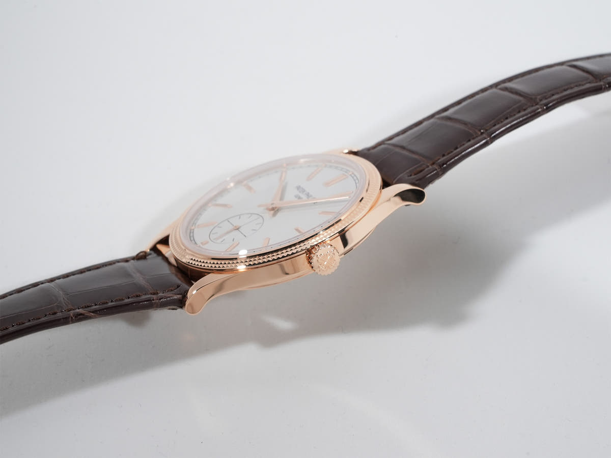 パテックフィリップ カラトラバ Ref.6119R-001 シルバー文字盤 極美品 so3bvw2u
