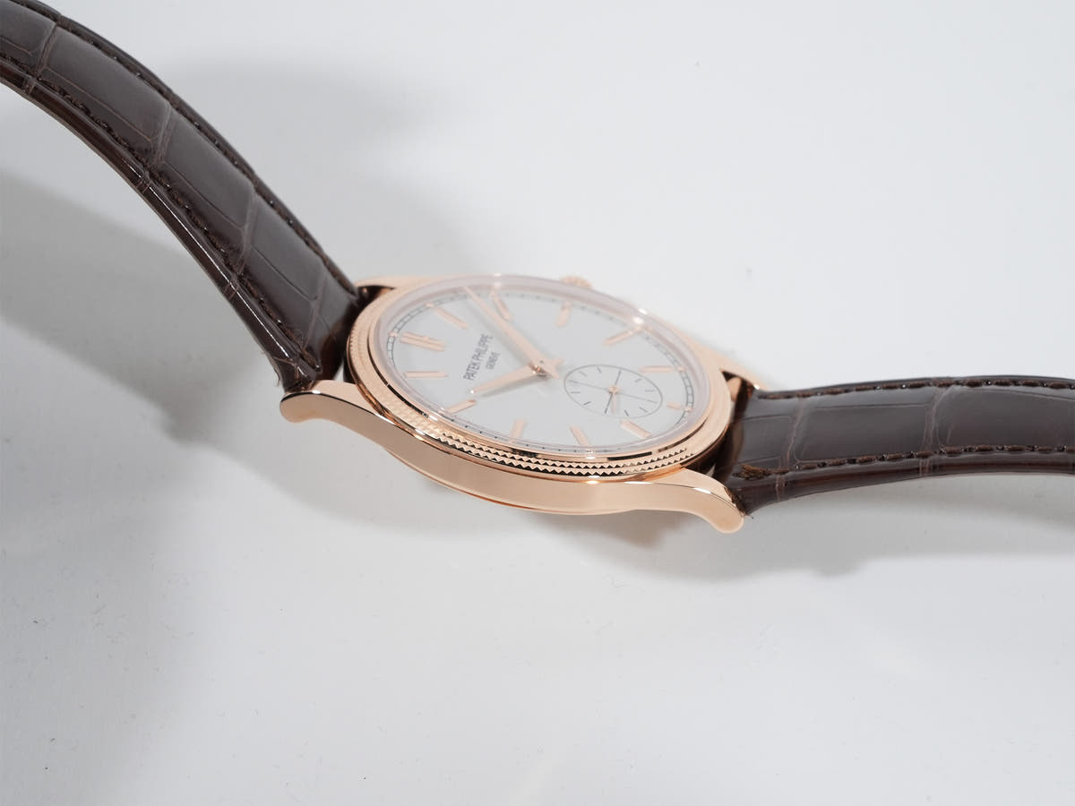 パテックフィリップ カラトラバ Ref.6119R-001 シルバー文字盤 極美品 so3bvw2u
