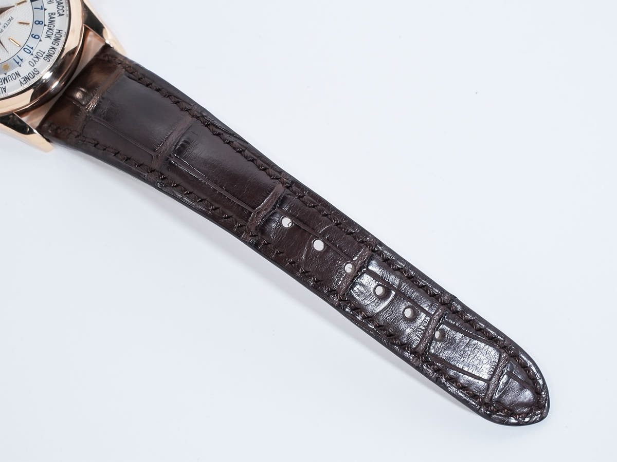 パテックフィリップ コンプリケーション ワールドタイム Ref.5110R-001 シルバー文字盤 中古 38upadup