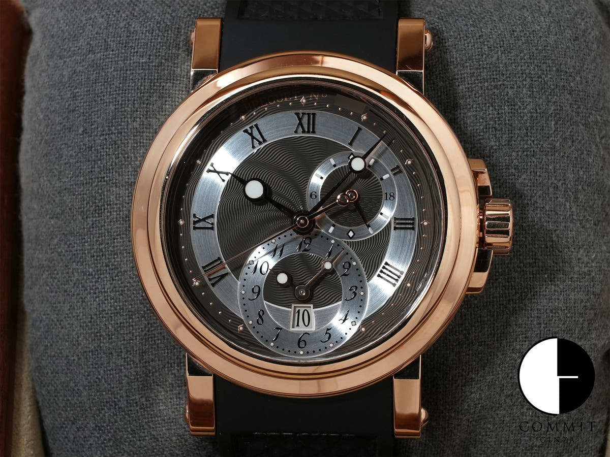 ブレゲ マリーン GMT Ref.5857BR/Z2/5ZU 18KRG グレー文字盤 中古 u8wjswu6