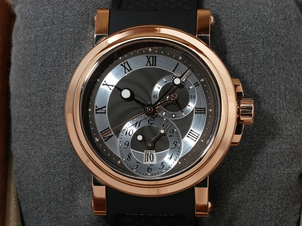 ブレゲ マリーン GMT Ref.5857BR/Z2/5ZU 18KRG グレー文字盤 中古 u8wjswu6