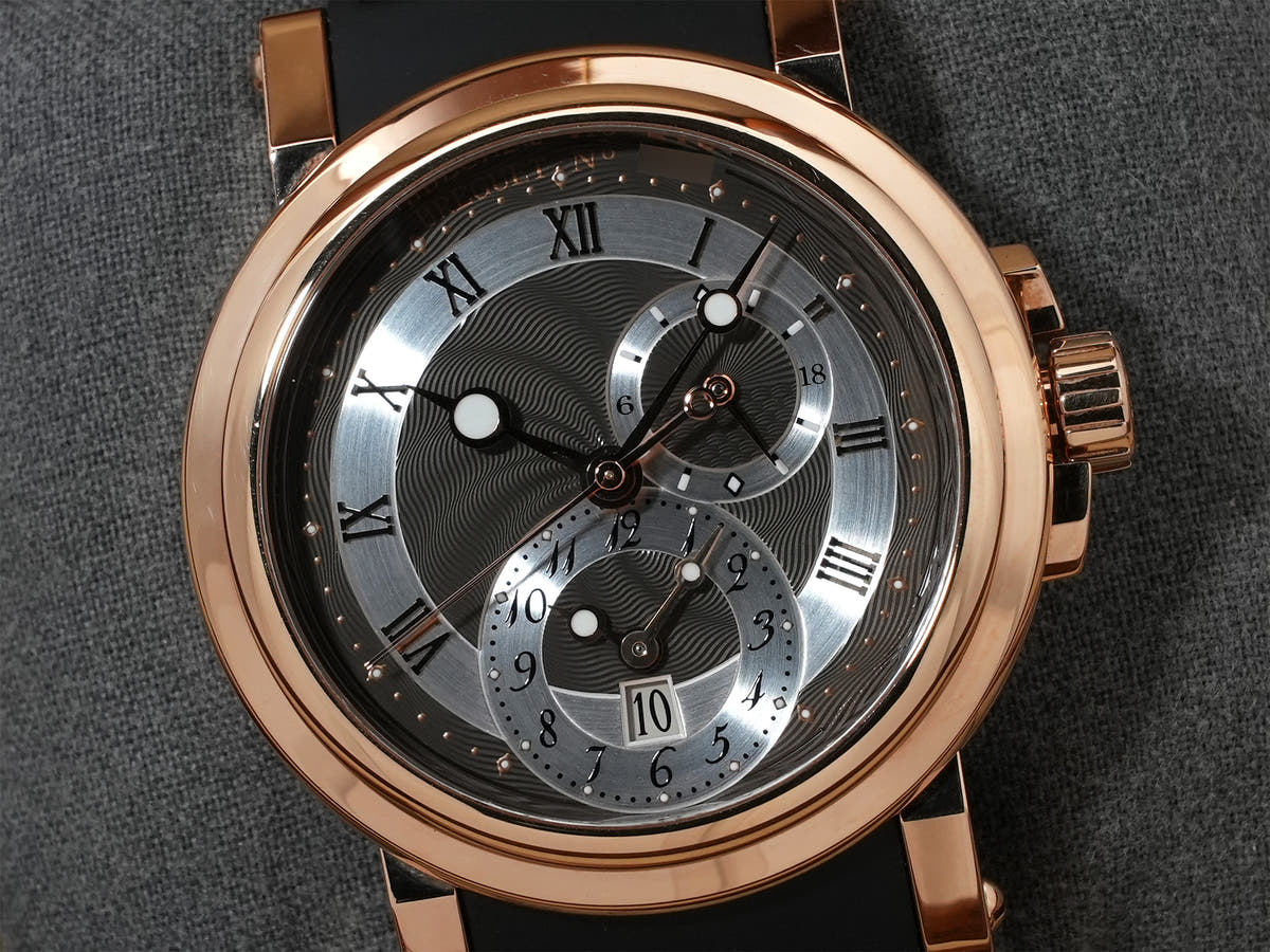 ブレゲ マリーン GMT Ref.5857BR/Z2/5ZU 18KRG グレー文字盤 中古 u8wjswu6