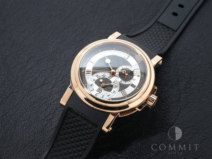 ブレゲ マリーン GMT Ref.5857BR/Z2/5ZU 18KRG グレー文字盤 中古 u8wjswu6