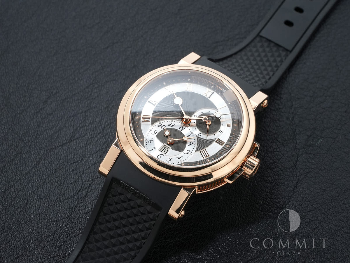 ブレゲ マリーン GMT Ref.5857BR/Z2/5ZU 18KRG グレー文字盤 中古 u8wjswu6