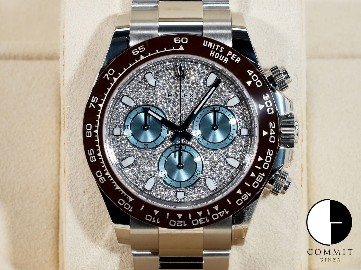 ロレックス デイトナ Ref.116506 PT パヴェダイヤモンド文字盤 美中古 r53sw4c7