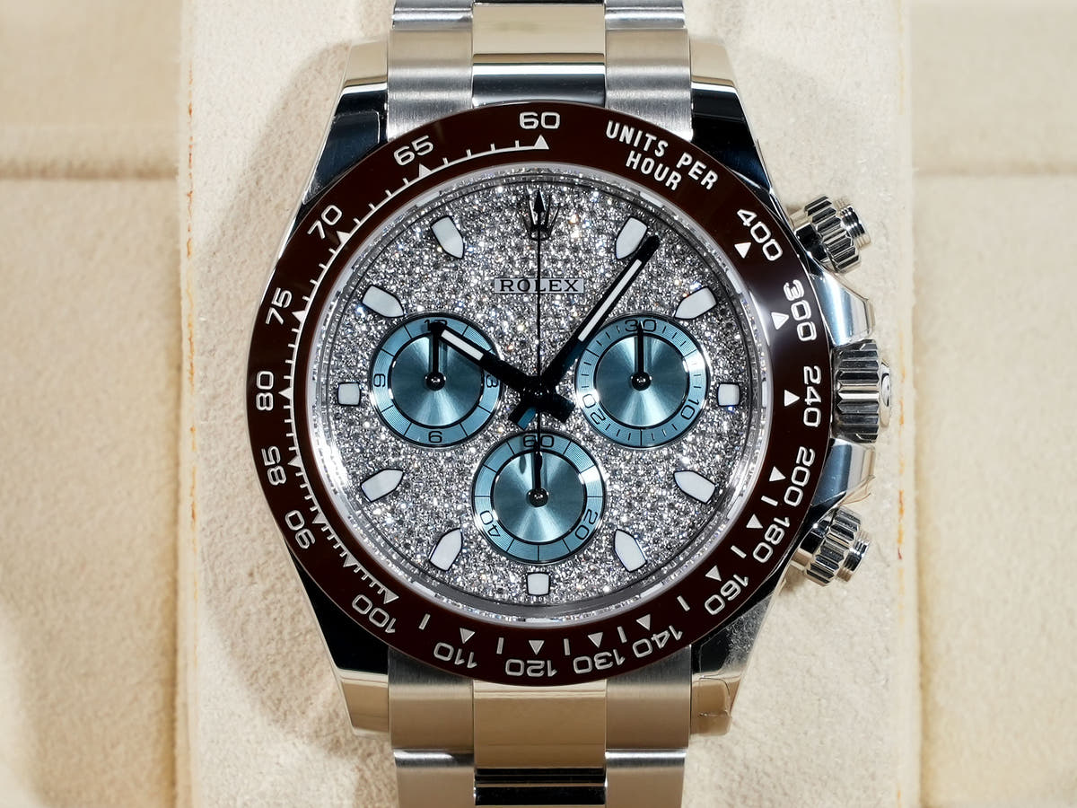 ロレックス デイトナ Ref.116506 PT パヴェダイヤモンド文字盤 美中古 r53sw4c7
