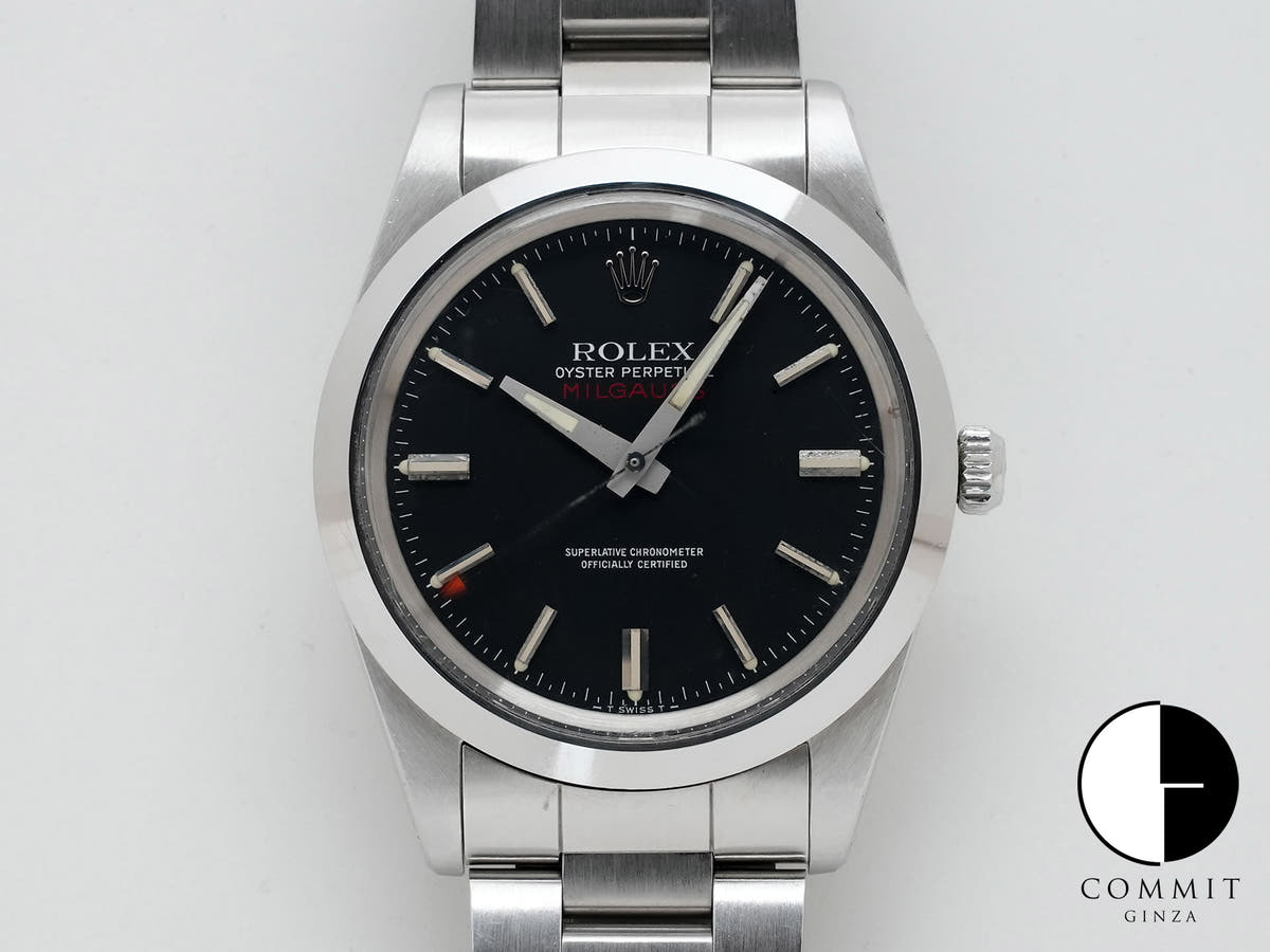 Rolex Milgauss Ref.1019 SS Black Dial Used fh79dqjr