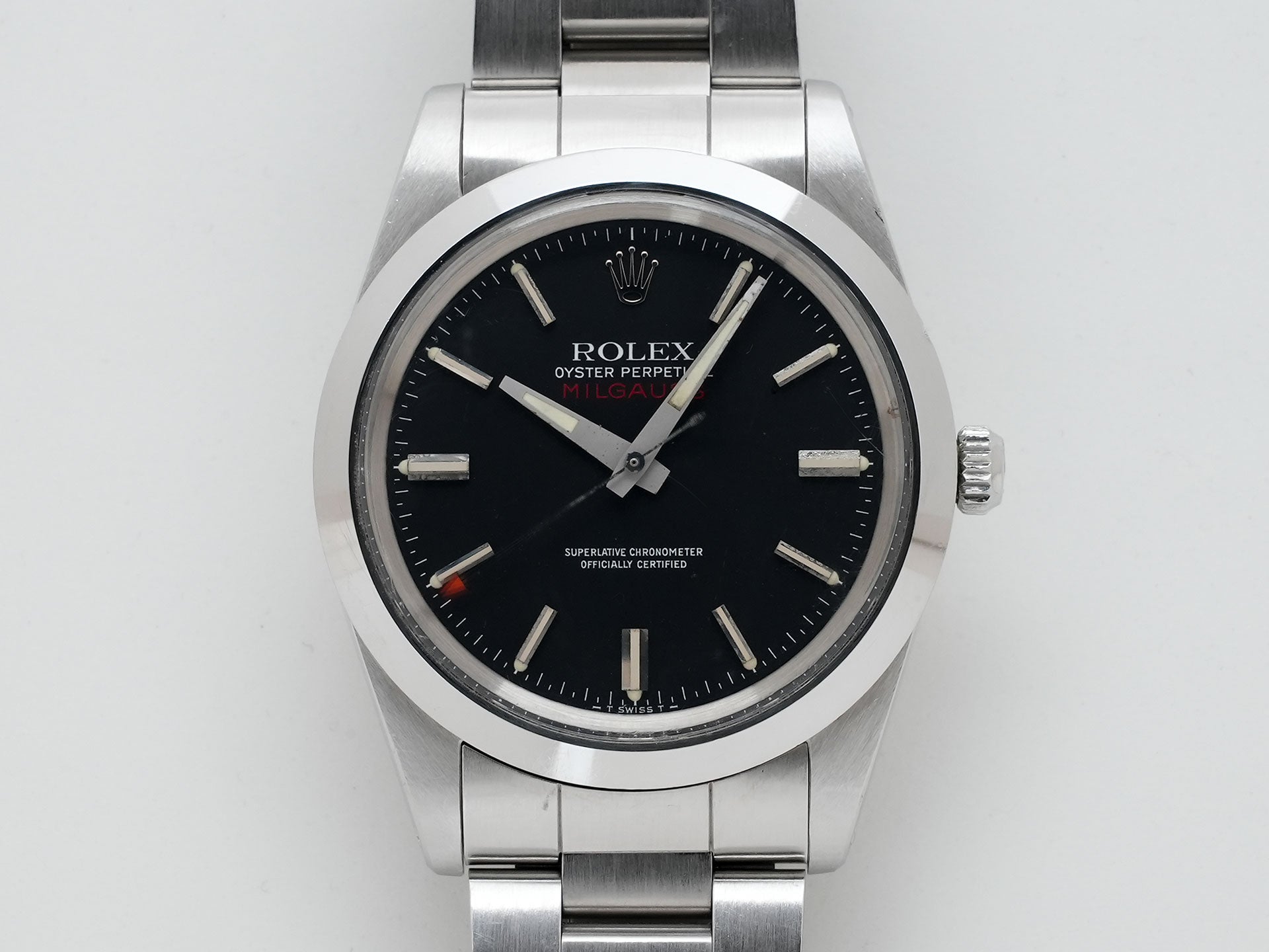 ロレックス ミルガウス Ref.1019 SS ブラック文字盤 中古 fh79dqjr