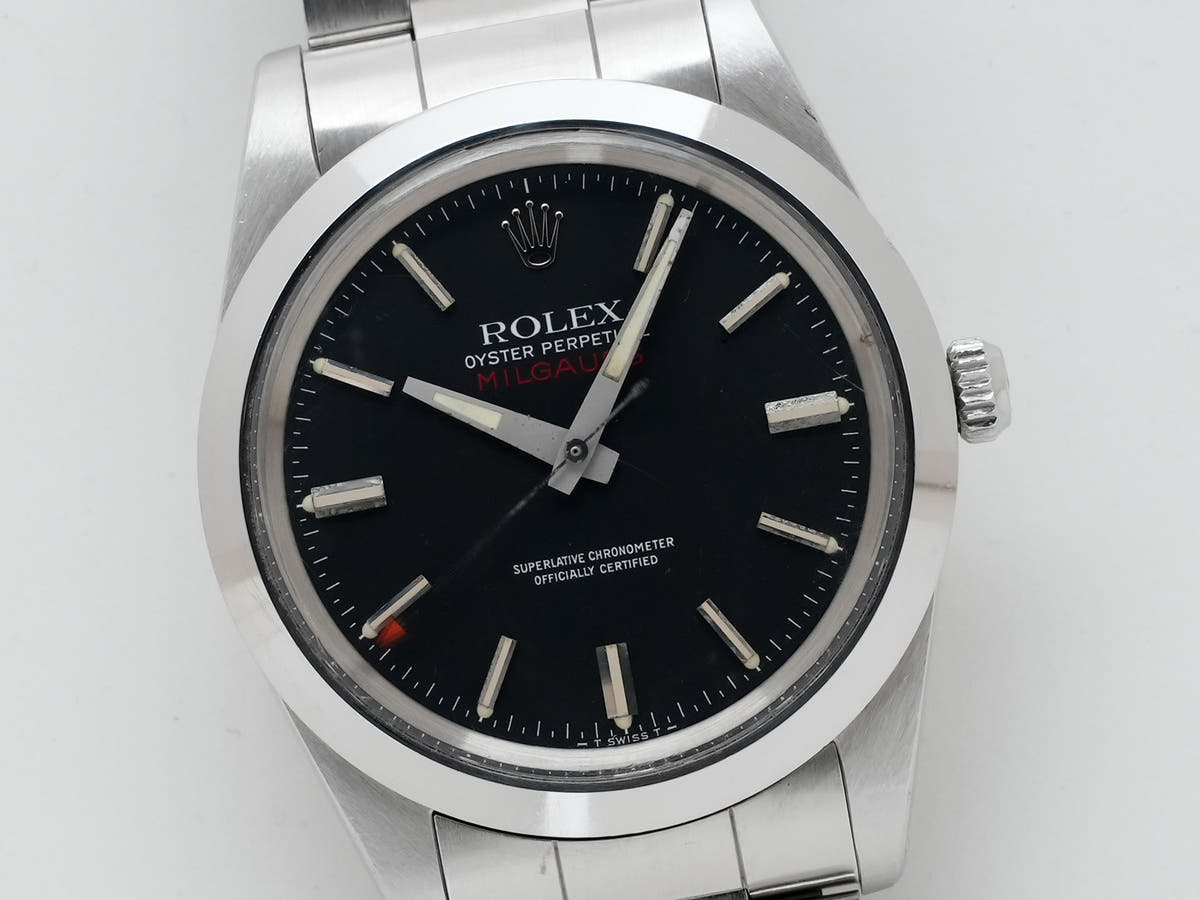 Rolex Milgauss Ref.1019 SS Black Dial Used fh79dqjr
