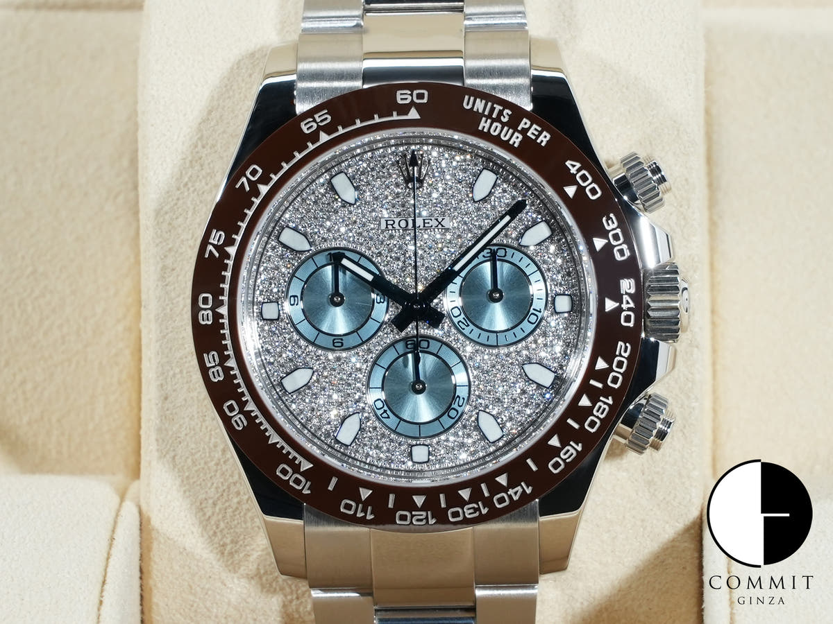 ロレックス デイトナ Ref.116506 PT パヴェダイヤモンド文字盤 美中古 hv9yibxi