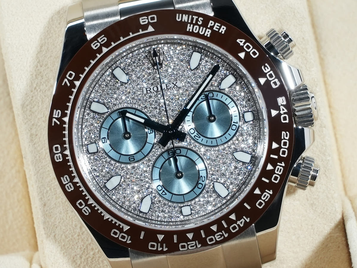 ロレックス デイトナ Ref.116506 PT パヴェダイヤモンド文字盤 美中古 hv9yibxi
