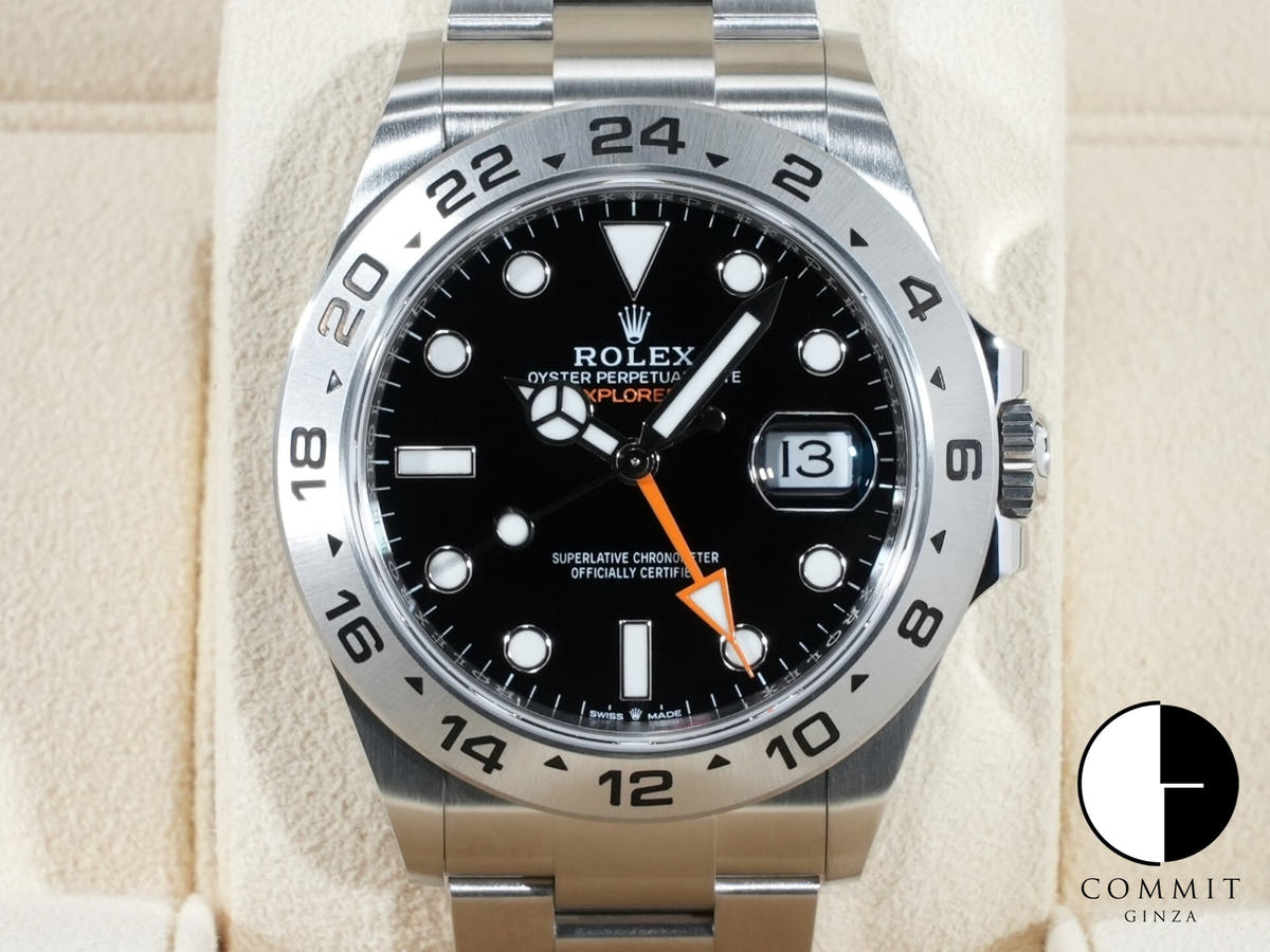 ロレックス エクスプローラーII Ref.226570 SS ブラック文字盤 未使用 vdqivkp4