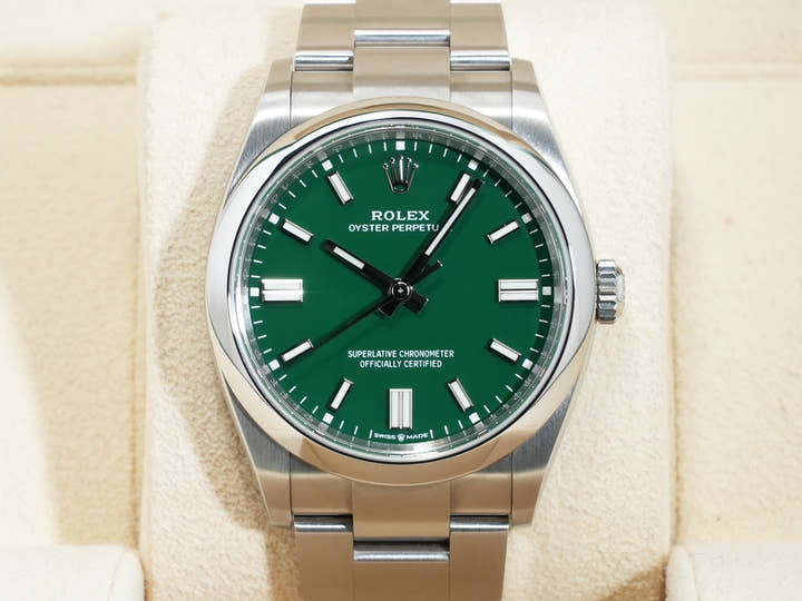 ロレックス オイスターパーペチュアル36 Ref.126000 ステンレススチール グリーン文字盤