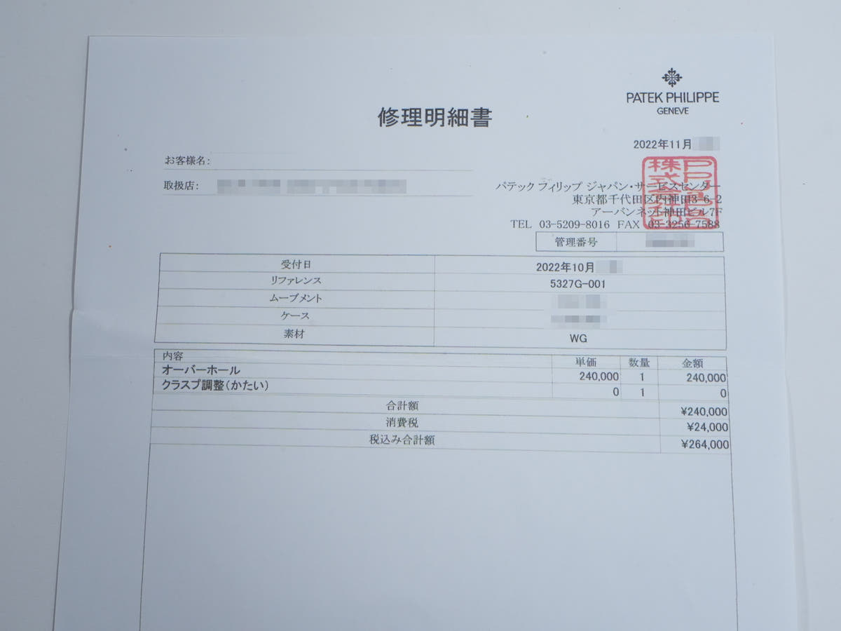 パテックフィリップ パーペチュアルカレンダー Ref.5327G-001 ロイヤルブルーソレイユ文字盤 中古 5vt7s7uf
