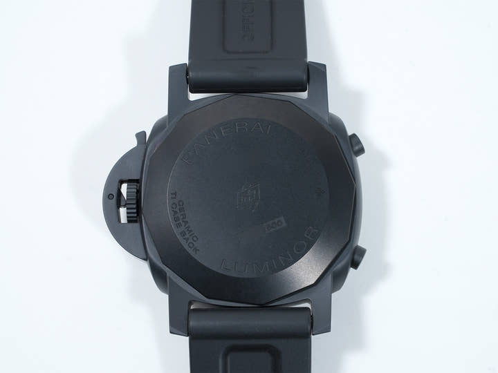 パネライ ルミノール クロノグラフ フライバック セラミカ Ref.PAM01298 CE ブラック文字盤 美品 whbdmbg3