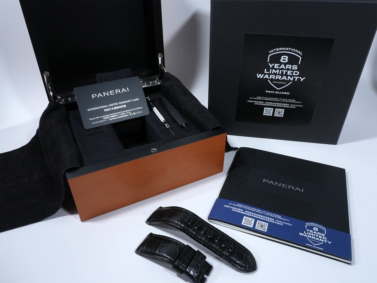 パネライ ルミノール クロノグラフ フライバック セラミカ Ref.PAM01298 CE ブラック文字盤 美品 whbdmbg3