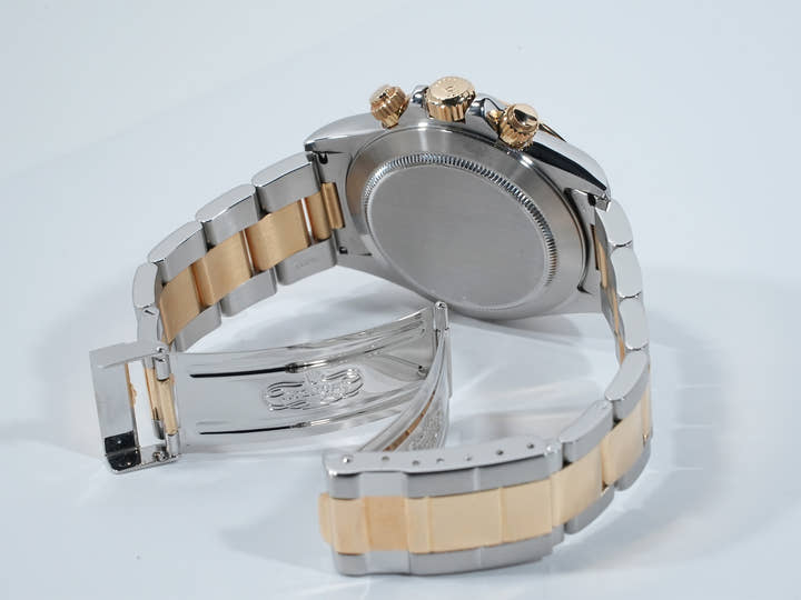 Rolex Daytona El Primero Ref. 16523G Stainless Steel/Yellow Gold Champagne Dial with 8 Diamond Hour Markers