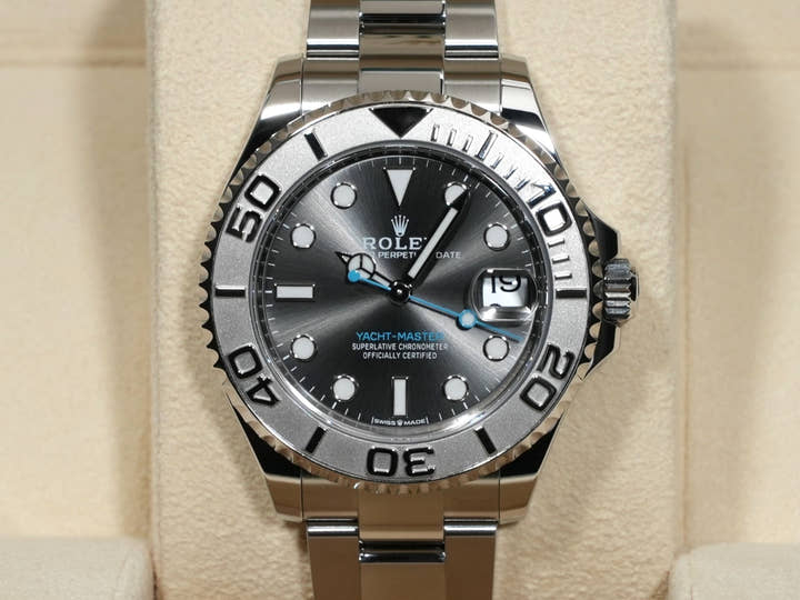Rolex Yacht-Master 37 Ref. 268622 Stainless Steel/Platinum Slate Dial