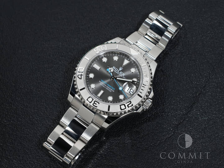 Rolex Yacht-Master 37 Ref. 268622 Stainless Steel/Platinum Slate Dial