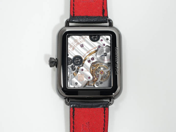 H.モーザー スイス アルプ ウォッチ Ref.5324-1200 ファンキーブルー文字盤 美品 4zamw868