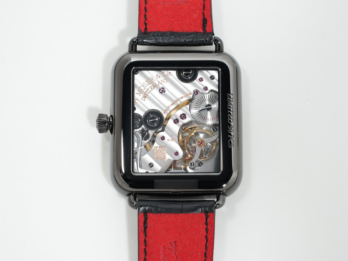 H.モーザー スイス アルプ ウォッチ Ref.5324-1200 ファンキーブルー文字盤 美品 4zamw868