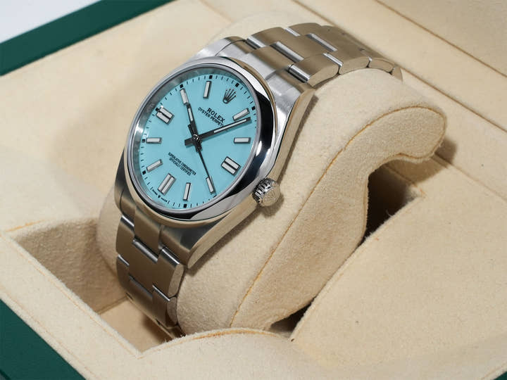 Rolex Oyster Perpetual 41 Ref. 124300 Stainless Steel Turquoise Dial