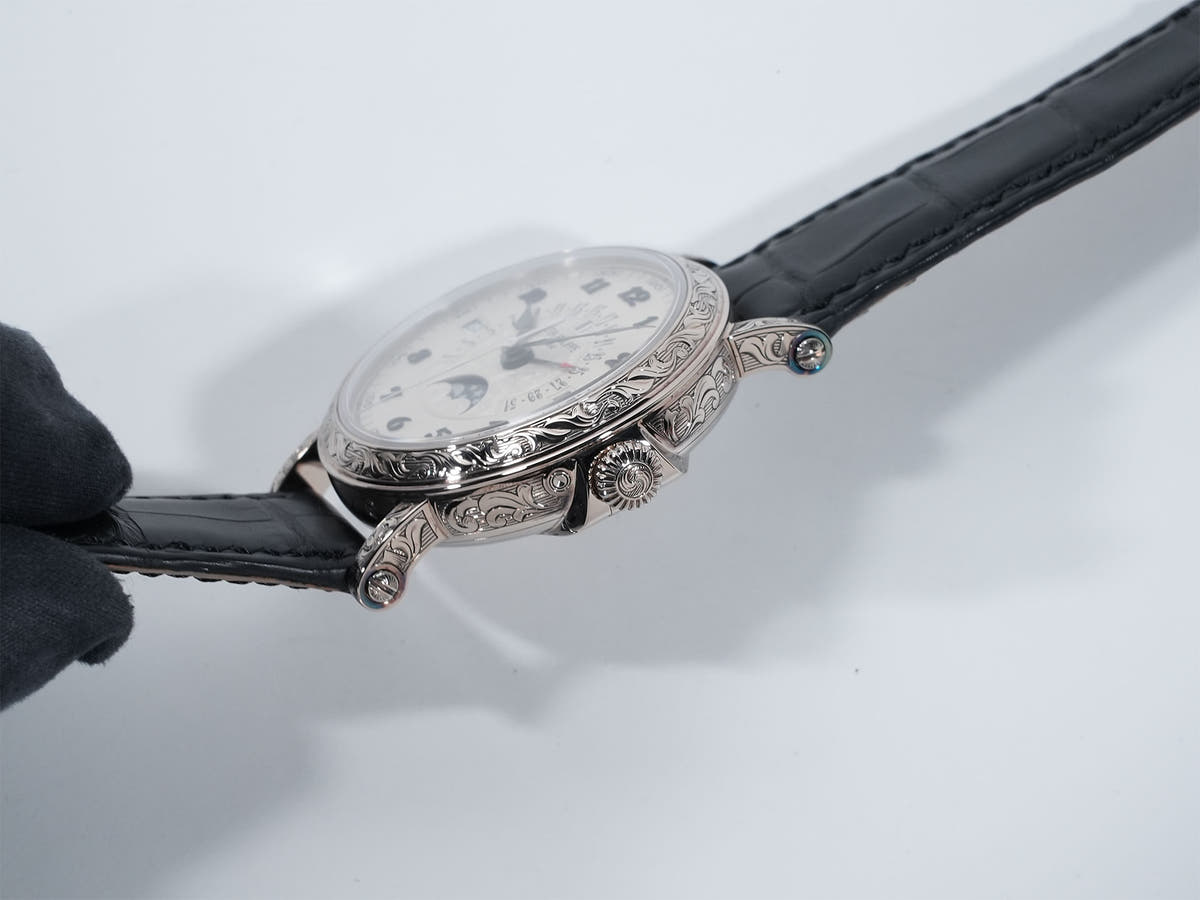 パテックフィリップ パーペチュアルカレンダー レトログラード Ref.5160/500G-001 シルバー文字盤 美品 6ibpztwm